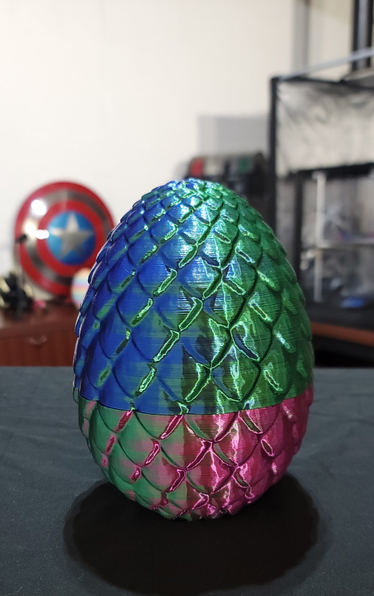 Shiny multicolor egg