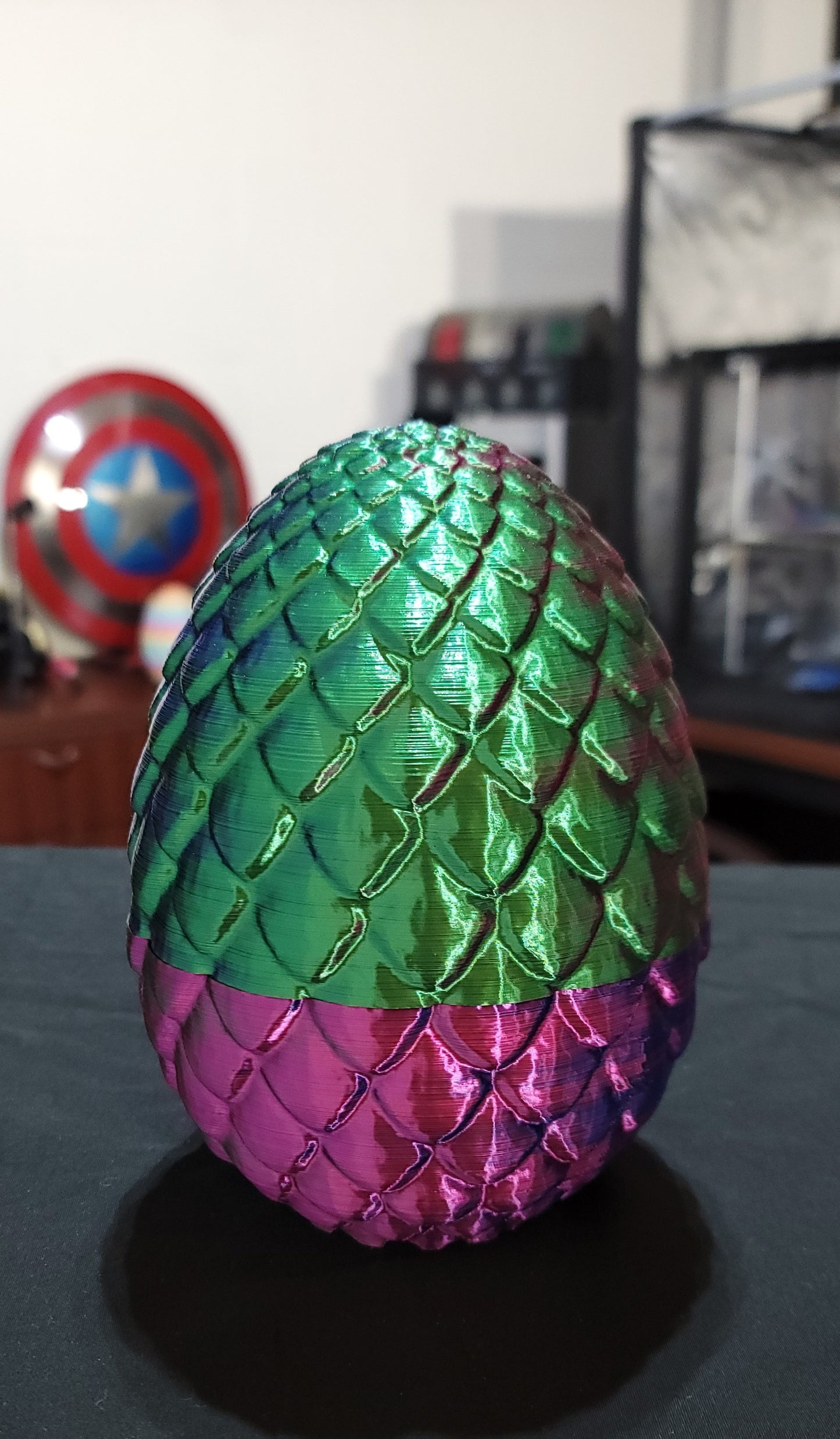 Shiny multicolor egg