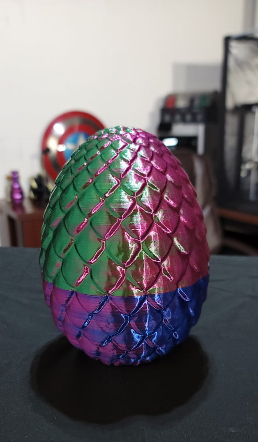 Shiny multicolor egg