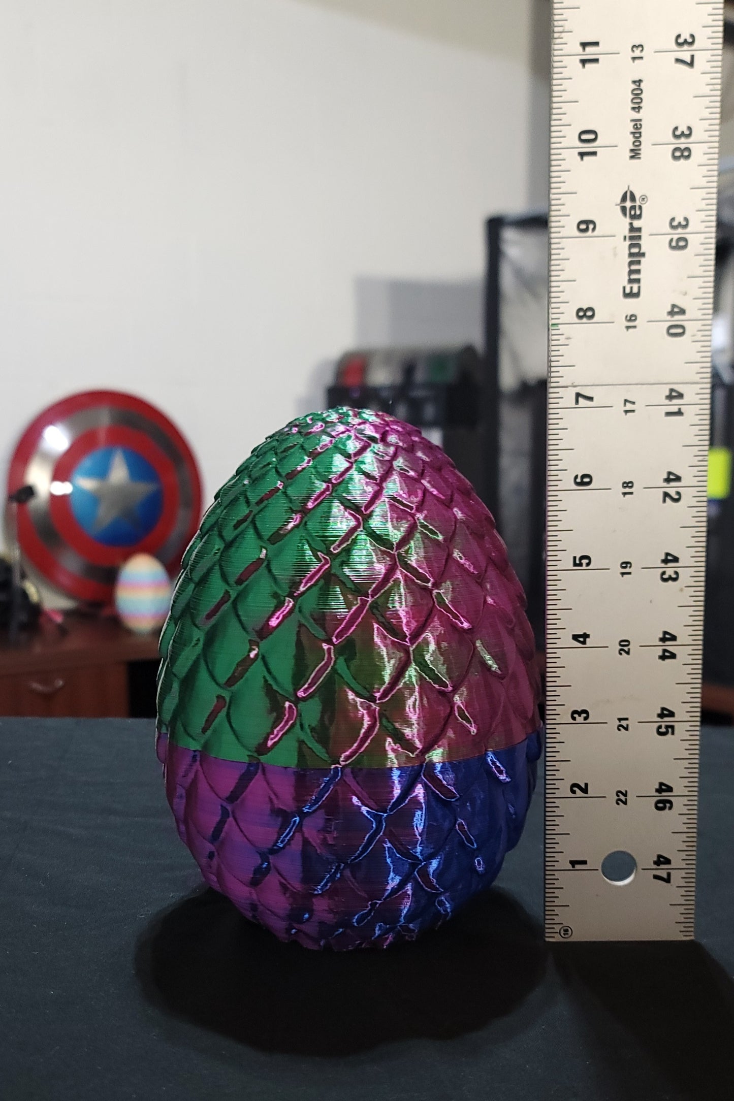 Shiny multicolor egg