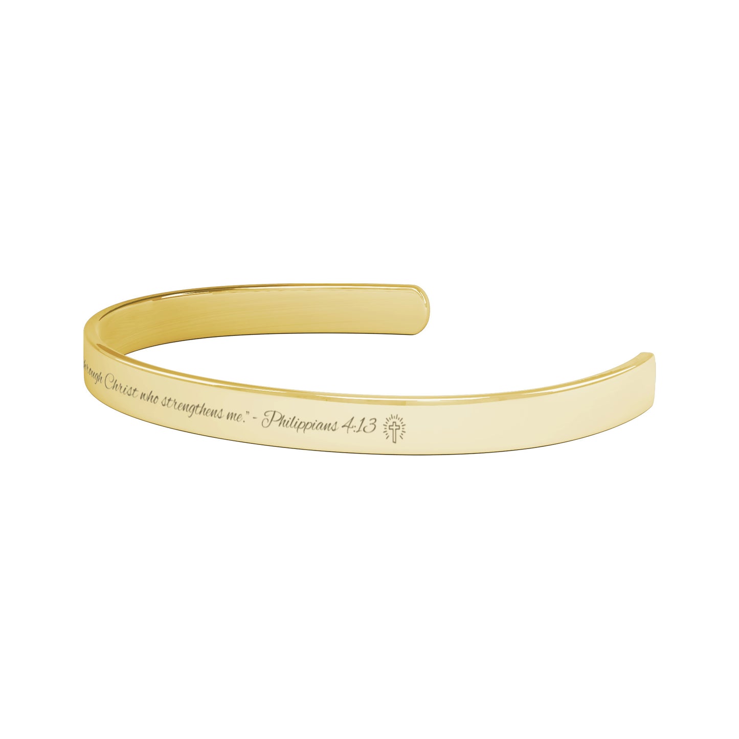 All Things through Christ - cuff bracelet