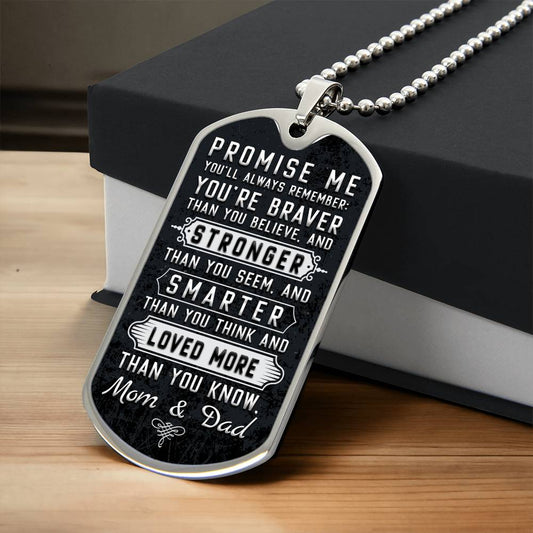 To Our Child, Love Mom & Dad - Dog Tag