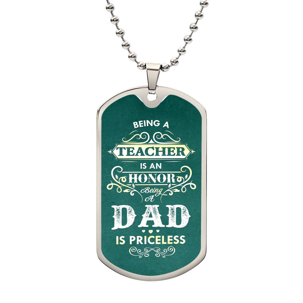 Honor in being a Dad-Dog Tag