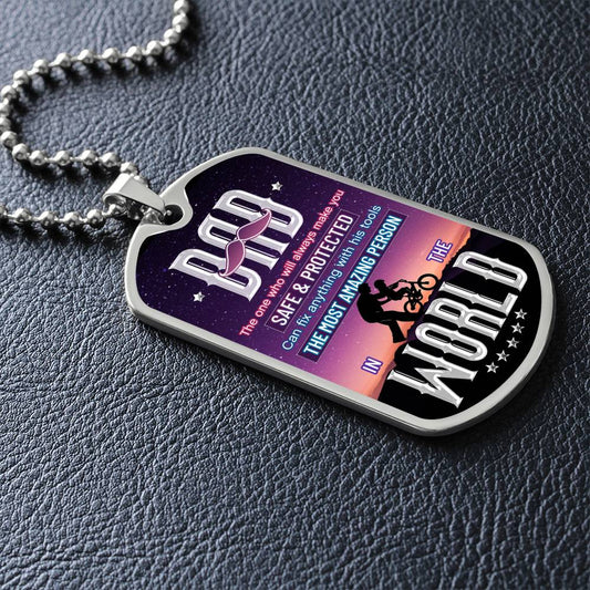 Dad can fix anything - Dog Tag