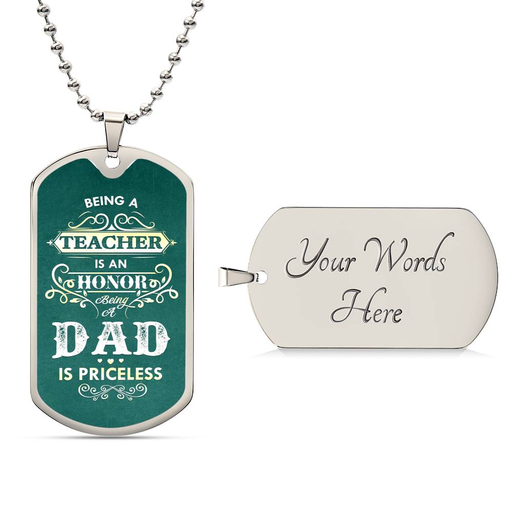 Honor in being a Dad-Dog Tag