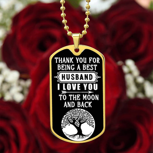 To the Moon & Back - Dog Tag