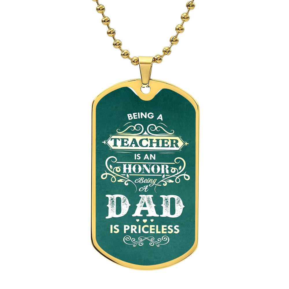 Honor in being a Dad-Dog Tag