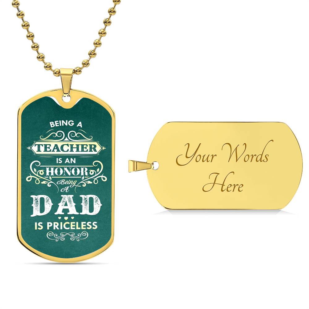 Honor in being a Dad-Dog Tag