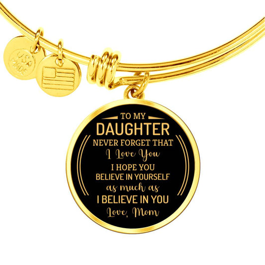 To Daughter Love Mom-Bracelet