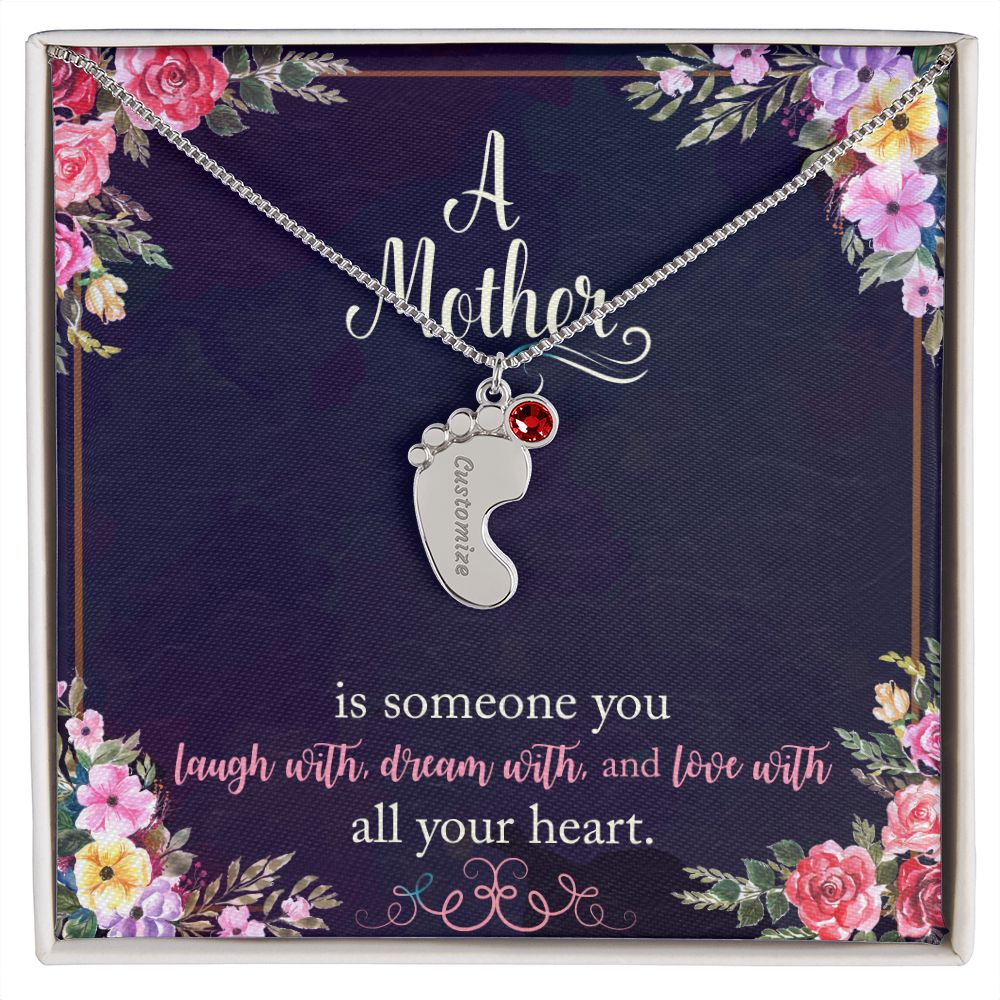 Mother's day birthstone necklace