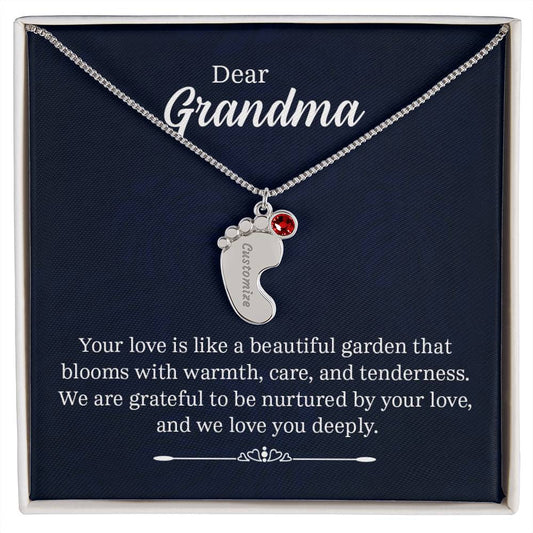 Dear Grandma - Birthstone Necklace