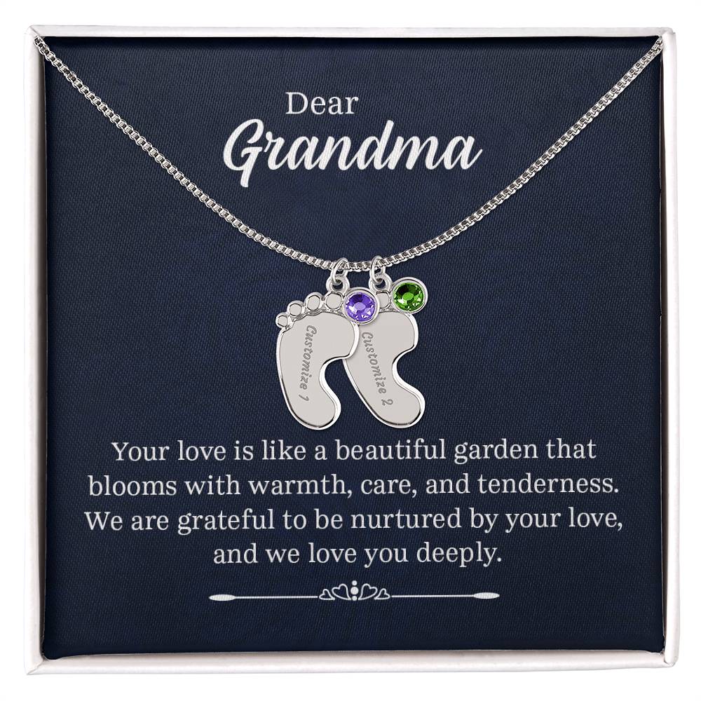 Dear Grandma - Birthstone Necklace