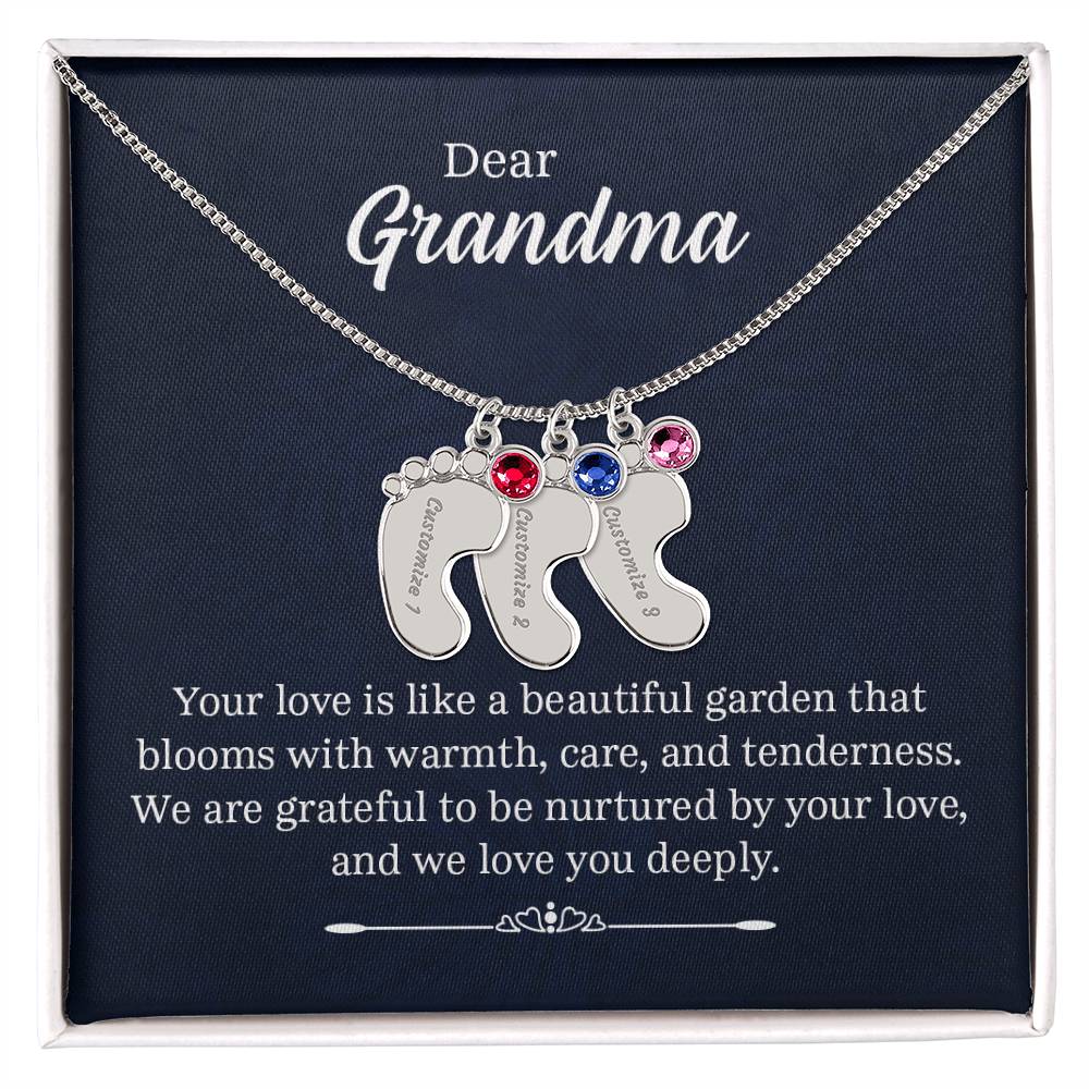 Dear Grandma - Birthstone Necklace