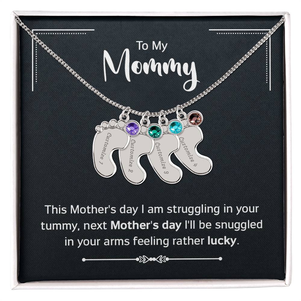 To Mom on Mother's Day - Birthstone Necklace