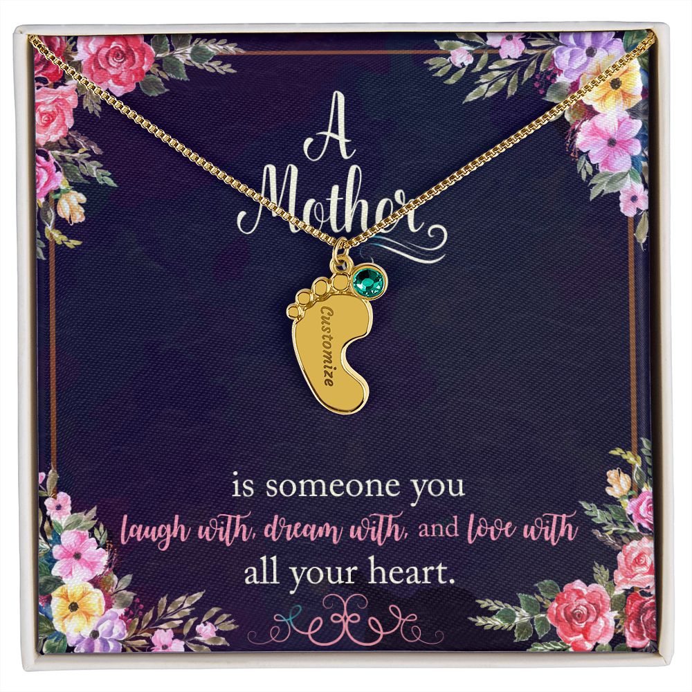 Mother's day birthstone necklace