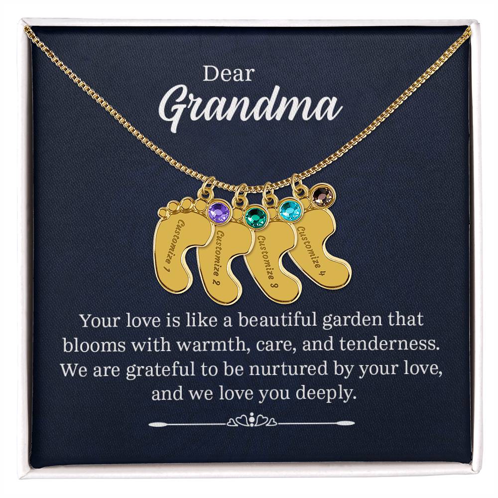 Dear Grandma - Birthstone Necklace