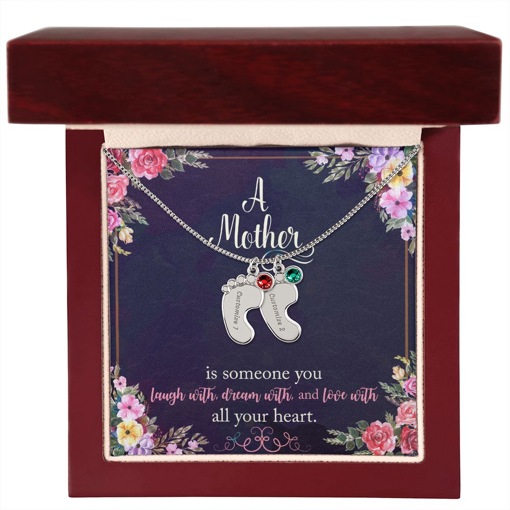 Mother's day birthstone necklace