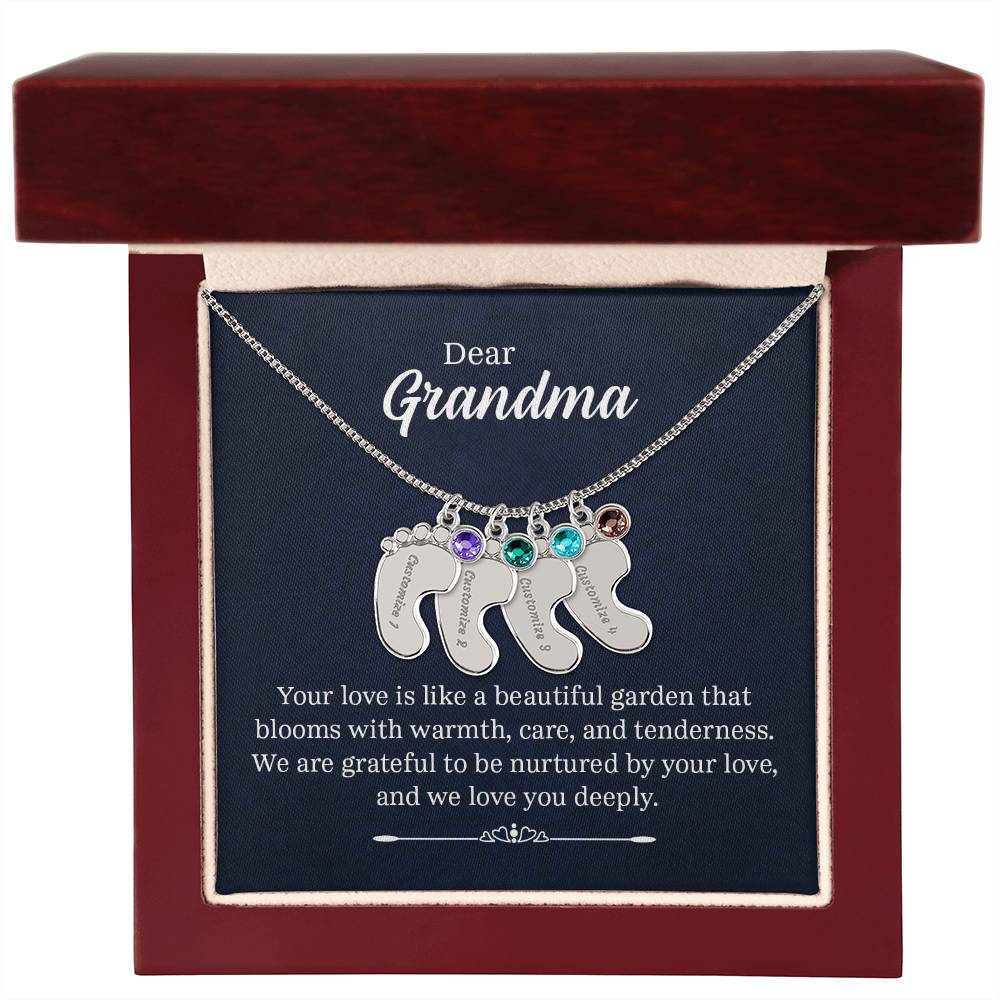 Dear Grandma - Birthstone Necklace