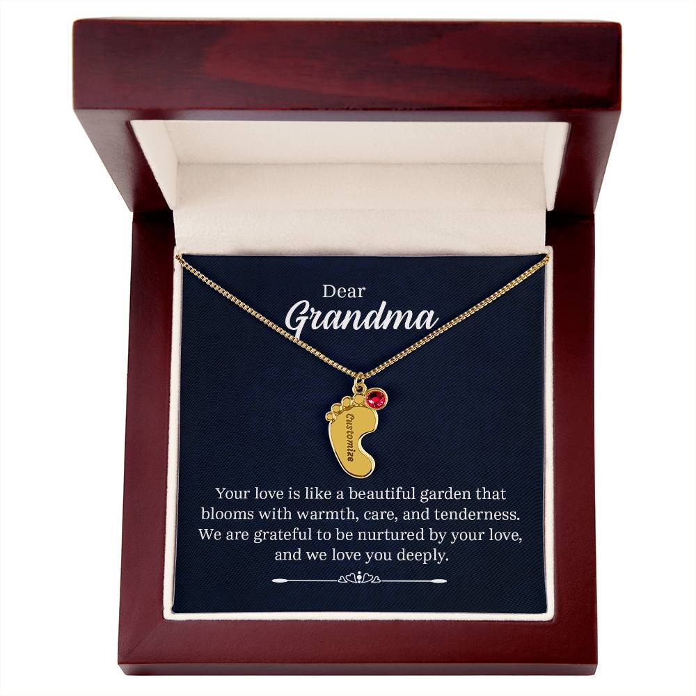 Dear Grandma - Birthstone Necklace