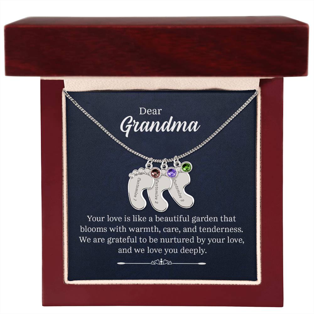 Dear Grandma - Birthstone Necklace