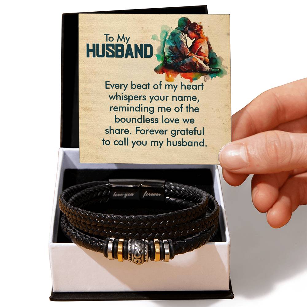 My Husband, My heart - Men's bracelet