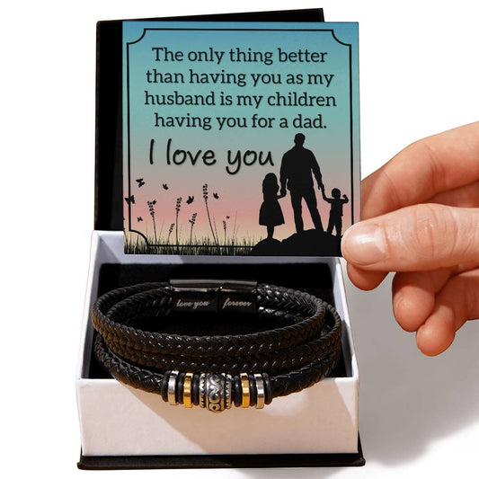 Their Dad, My Husband - Men's bracelet