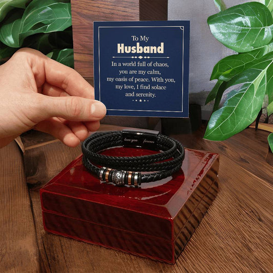 My Husband, My Oasis - Men's bracelet