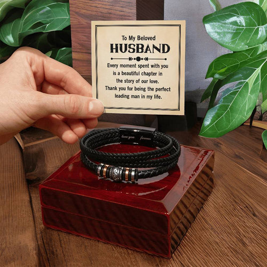 My Beloved Husband - Men's bracelet