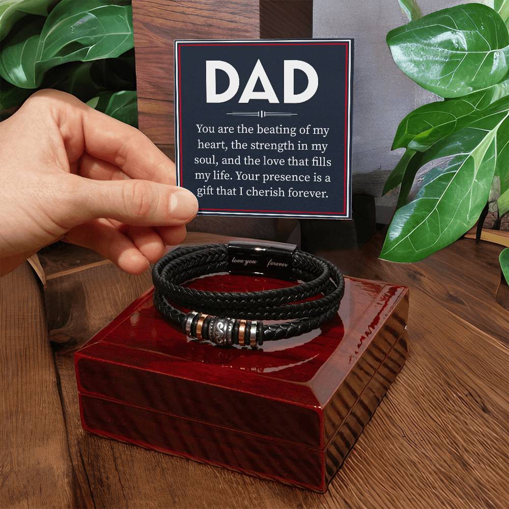 Dad is a gift - men's bracelet