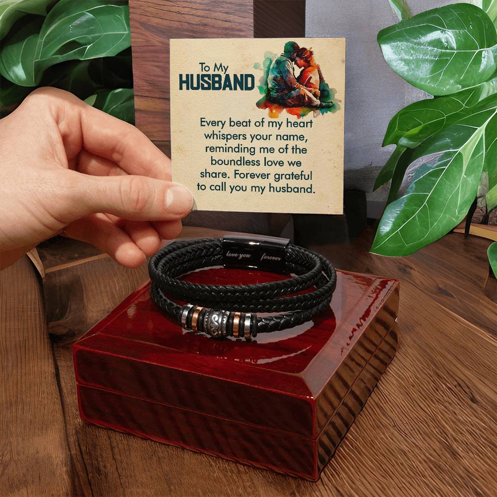 My Husband, My heart - Men's bracelet