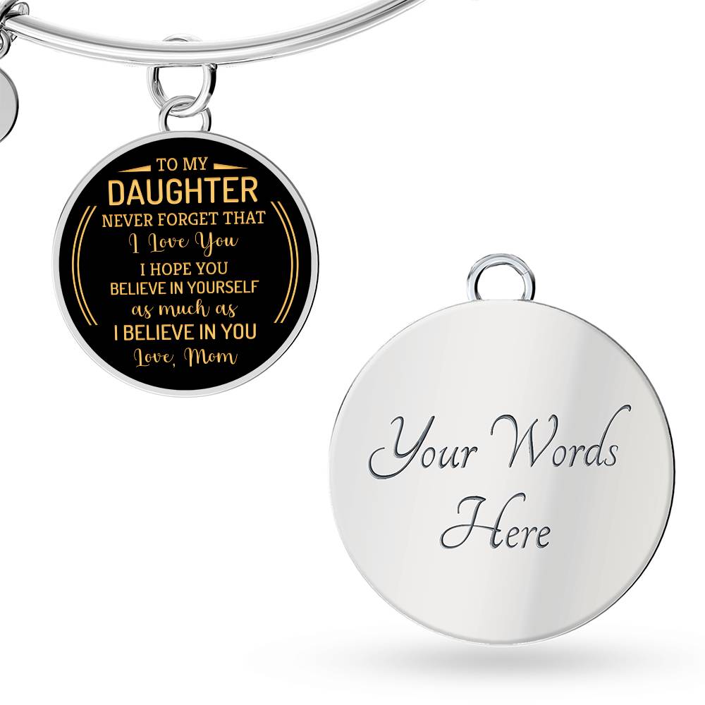 To Daughter Love Mom-Bracelet