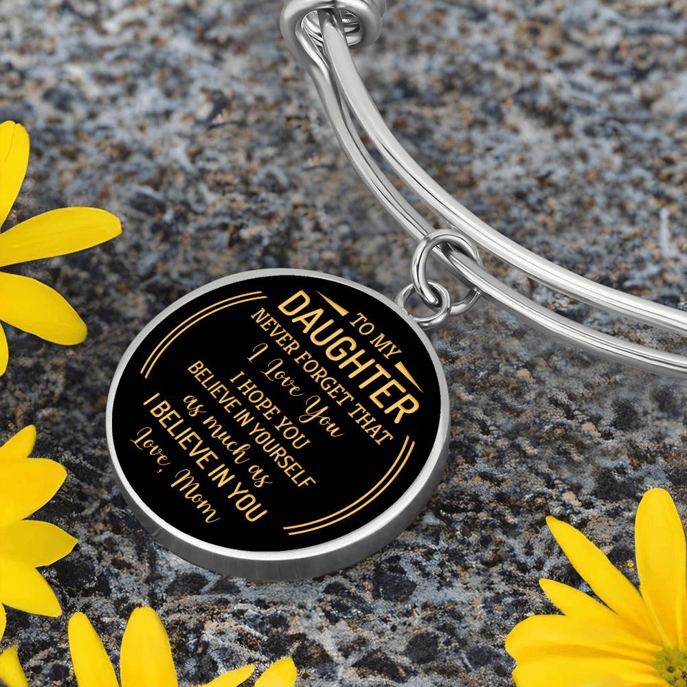 To Daughter Love Mom-Bracelet