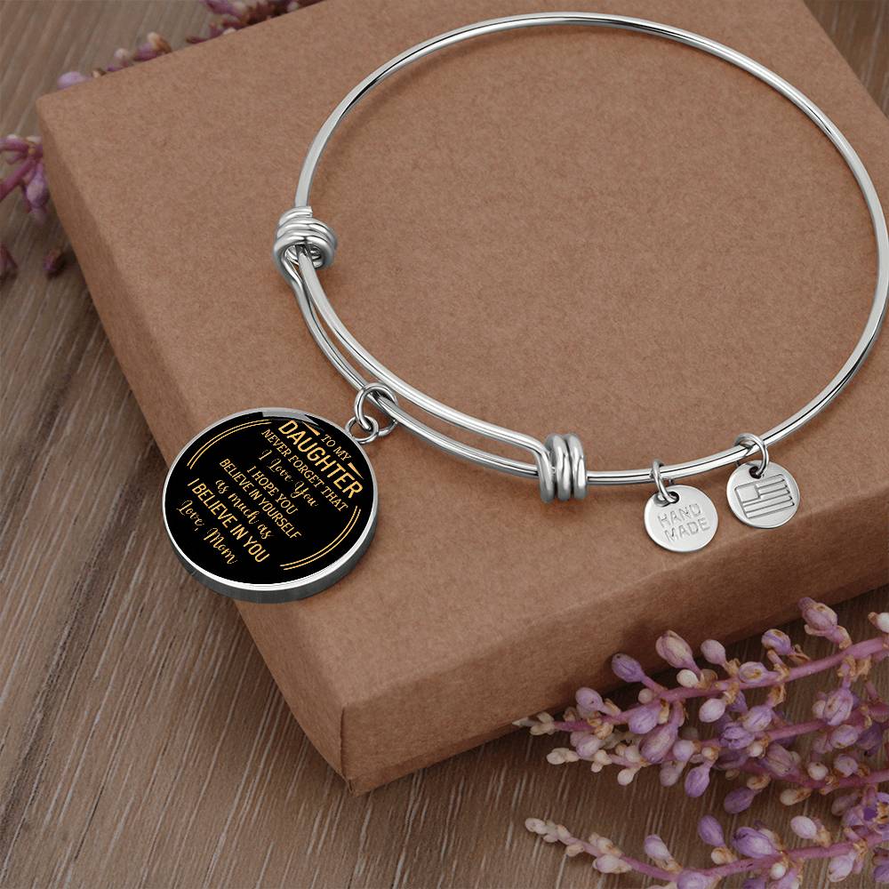 To Daughter Love Mom-Bracelet