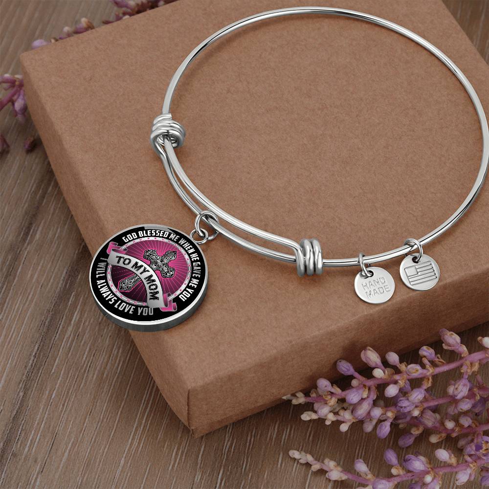 God Blessed me with you Mom- bracelet