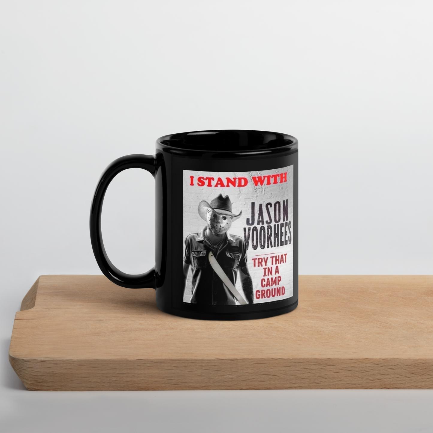 I Stand with Jason Black Glossy Mug