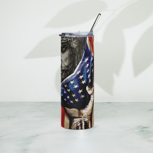 Jesus flag tumbler