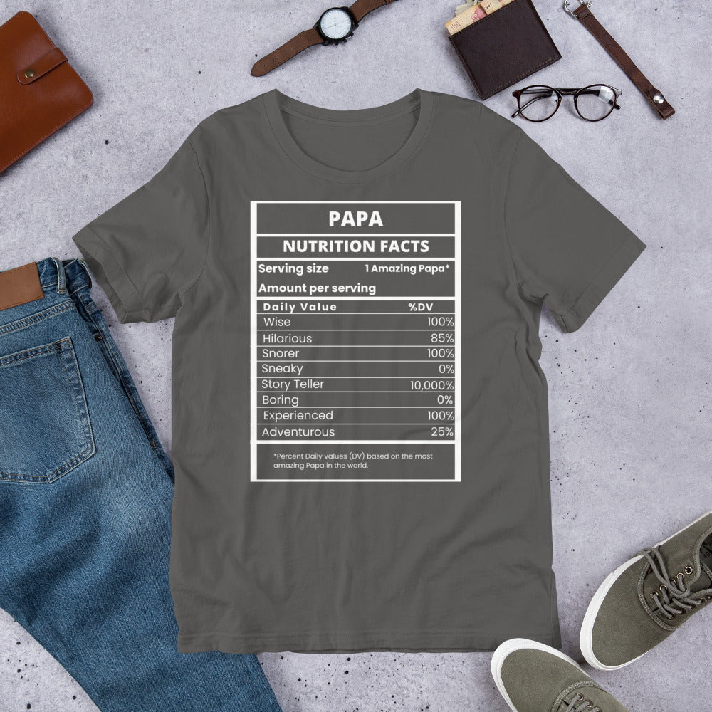 Papa facts Unisex t-shirt