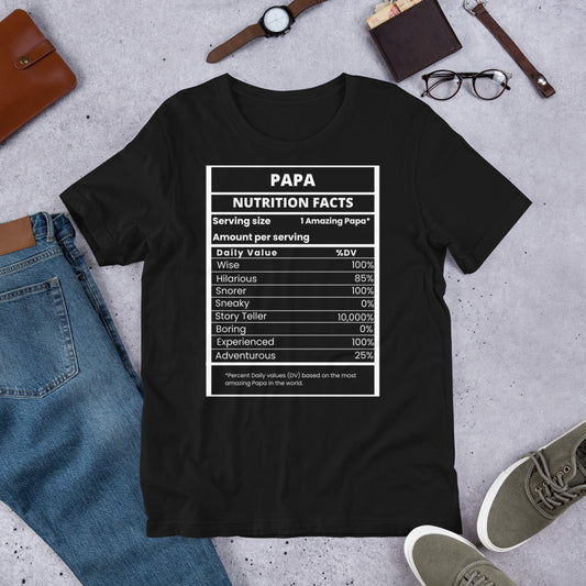 Papa facts Unisex t-shirt