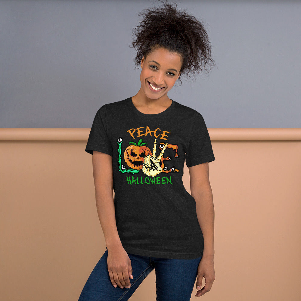 Peace, Love, & Halloween t-shirt