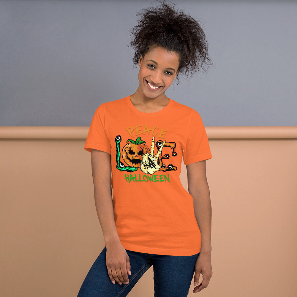 Peace, Love, & Halloween t-shirt